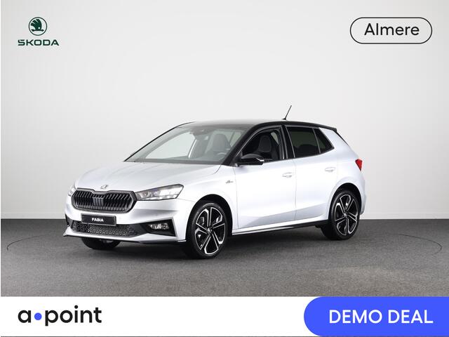 Skoda FABIA Monte Carlo 1.0 TSI 115 pk 7 versn. DSG | Travel assist plus | 18 inch lichtmetalen velgen | Verwarmbare voorstoelen | Zwart dak