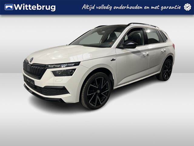 Skoda Kamiq 1.5 TSI Monte Carlo / AUTOMAAT/ PANO/ PARK. SENSOREN + CAMERA/ SMARTLINK/ LED/ CRUISE/ CLIMA/ 18" LMV/ STOEL VERWARM./ DAB