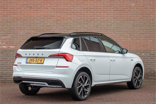 Skoda Kamiq 1.5 TSI DSG Monte Carlo, Panoramadak, Camera, Stoel & Stuurverwarming, Adaptive Cruise, Carplay, Keyless.