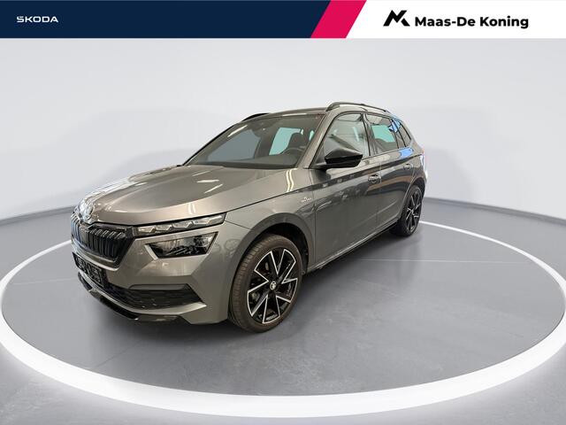 Skoda Kamiq 1.0 TSI 110pk DSG Monte Carlo · Panoramadak · Apple/Android Car Play · Cruise Control · Stoelverwarming · Keyless Start · 18"Velgen ·