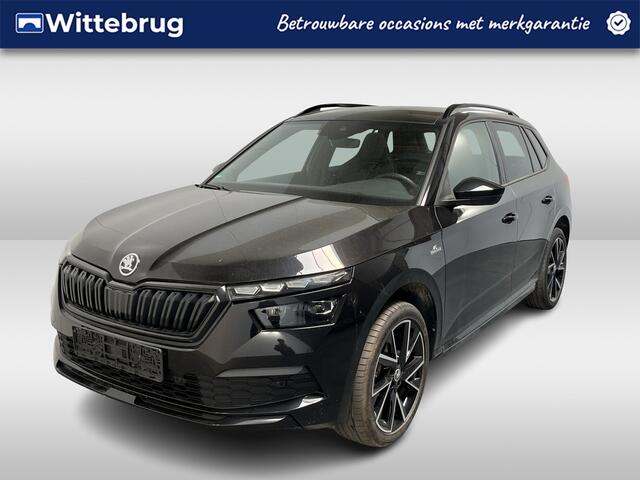 Skoda Kamiq 1.0 TSI Monte Carlo / PANO/ SMARTLINK/ STOELVERWARMING/ PARKEER SENSOREN V+A/ CAMERA/ CRUISE CONTROL/ ELEK.STOEL/ ELEK.ACHTERKLEP/ KEYLESS/ CLIMA/ DAB/ LED/ 18'' LMV