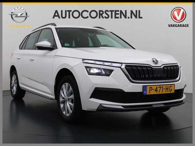 Skoda Kamiq 1.0TSI 1/2 Leder Elek.Stoel+Verwarmd Apple Camera Android Auto Navi Ecc Camera Cruise Control Pdc Business Edition Draadloze Tel.lader Lmv 16" Isofix Voorruitverwarming DAB Led 1e Eigenaar Origineel Nederlandse Auto
