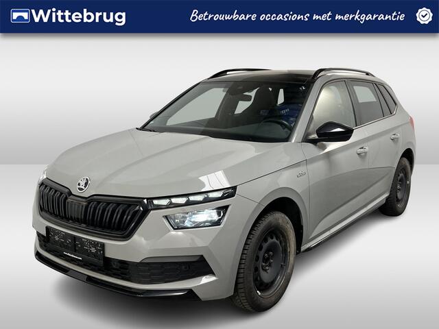 Skoda Kamiq 1.0 TSI Monte Carlo / AUTOMAAT/ PANO/ SMARTLINK/ CRUISE CONTROL/ STOELVERWARM./ ELEK.BESTUURDERSSTOEL/ ELEK.ACHTERKLEP/ PARK.SENSOREN V+A/ CAMERA/ KEYLESS/ DAB/ CLIMA/ LED/ 18'' LMV