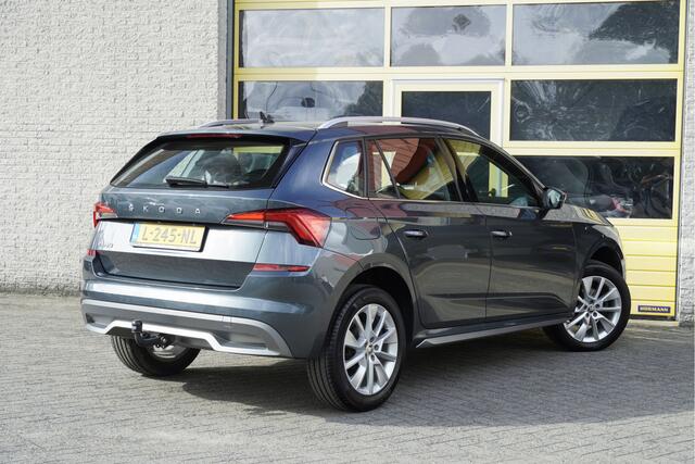 Skoda Kamiq 1.0 TSI Business Edition BJ2021 Lmv 17" | Led V+A | Dynamische knipperlichten V+A | Pdc | Sideskirts | Trekhaak | Navi | Virtual cockpit | Climate control | Cruise control | Verwarmde voorstoelen | Getint glas