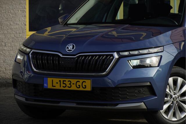 Skoda Kamiq 1.0 TSI Business Edition BJ2021 Lmv 16" | Led V+A | Dynamische knipperlichten | Pdc | Sideskirts | App-Connect | Navi | Virtual cockpit | Climate control | Cruise control | Verwarmde voorstoelen | Extra getint glas