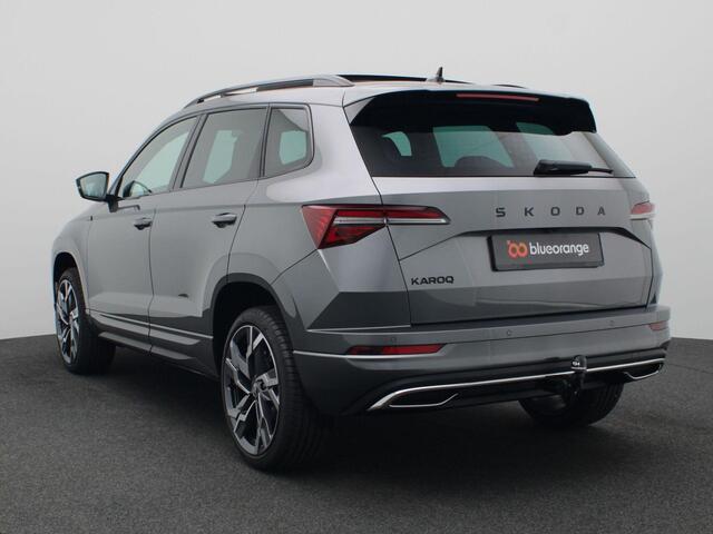 Skoda Karoq 1.5 TSI ACT Sportline Business 150PK DSG Pano-Schuifdak, Adaptieve Cruise Controle, Keyless, Virtual Pedal, Achteruitrijcamera, Stoel-Stuurverwarming, Side Assist, Trekhaak, 19" LM Velgen