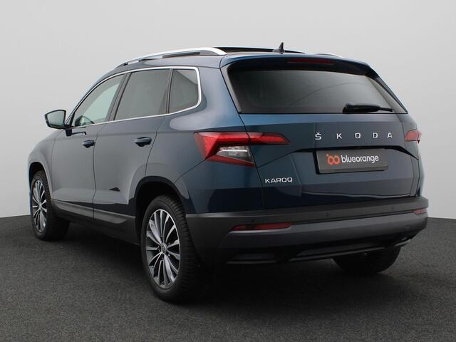 Skoda Karoq 1.5 TSI ACT Business Edition 150PK DSG Pano-Schuifdak, Canton Audio, Keyless, Memorystoel, Adaptieve Cruise Control, Achteruitrijcamera, Side Assist, Navi, Stoelverwarming, Voorruitverwarming, 18" LM Velgen