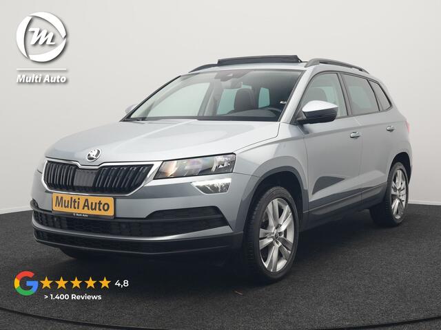 Skoda Karoq 1.0 TSI Style DSG116pk Dealer O.H. | Trekhaak Af Fabriek | Panodak | Camera | Apple Carplay | Sportstoelen Verwarmd | Navigatie | Keyless | Cruise Control | DAB |