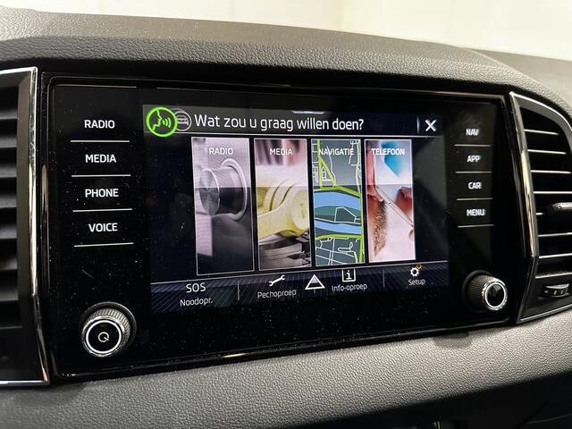 Skoda Karoq 1.5 TSI ACT Ambition Clever / AUTOMAAT/ PANO/ DODE HOEK/ PARK.SENSOR.V+A/ CAMERA/ ACC/ STUUR+STOEL VERWARM./ ELEK.KLEP/ SMARTLINK/ KEYLESS/ DAB/ NAVI/ CLIMA/ DIGITAL DASH/ LED/ ISOFIX/ 17'' LMV