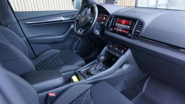 Skoda Karoq 1.5 TSI 150pk Sportline Business Virtual Navi A-Camera Sfeerverlichting Adaptive Cruise Keyless LED 88140km!