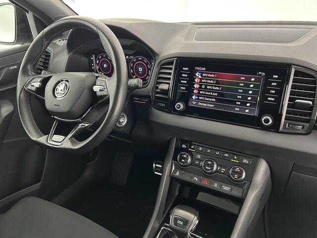 Skoda Karoq 1.5 TSI 150pk DSG ACT Sportline Business Trekhaak Camera Canton Keyless Virtual Cockpit Stoelverwarming Navigatie