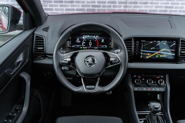 Skoda Karoq 1.5 TSI 150pk DSG Sportline Business | Adaptive Cruise Control | LED Matrix koplampen | Trekhaak | Achteruitrijcamera | Virtual Cockpit | 18" LM-velgen | Apple Carplay |