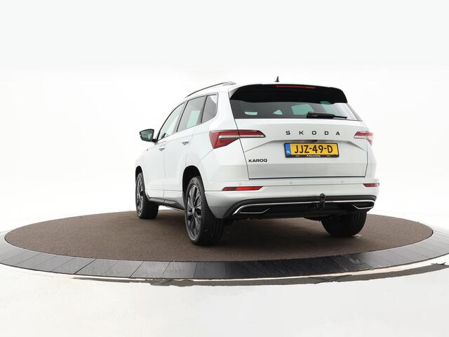 Skoda Karoq 1.5TSI/150PK DSG ACT Sportline · Camera · Elek. Trekhaak · Elek. Achterklep · Apple/Android Car Play · Navigatie · 18'' Inch · Garantie t/m 27-02-2029 of 60.000km