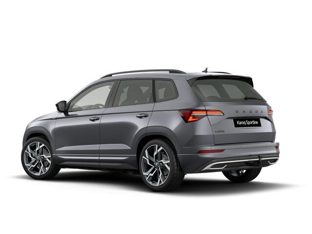 Skoda Karoq Sportline Ultimate 1.5 TSI ACT 150 pk 7 versn. DSG | Wegklapbare Trekhaak | Travel Assist Pakket Plus | Virtual Pedal | 19 Inch Velgen Sagitarius Aero