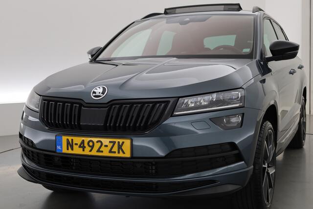 Skoda Karoq 1.5 TSI ACT Sportline Business | Dig. Cockpit | Pano | Elek. Trekhaak | Krell Audio | Adapt. Cruise | Keyless | Stoel-Stuurverw. |