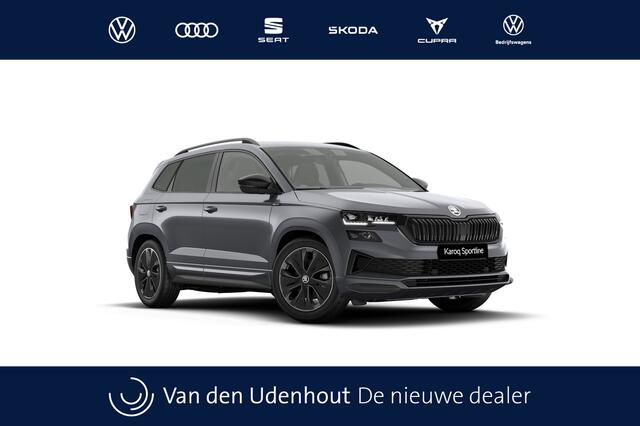 Skoda Karoq 1.5 TSI 150 7DSG Sportline Ultimate | Achteruitrijcamera | Elektrisch bedienbaar panoramisch glazen schuif-/kanteldak | LED interieurverlichting inclusief sfeerverlichting