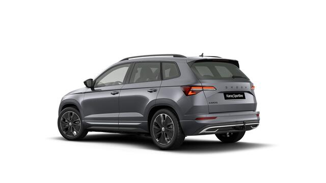 Skoda Karoq 1.5 TSI 150 7DSG Sportline Ultimate | Achteruitrijcamera | Elektrisch bedienbaar panoramisch glazen schuif-/kanteldak | LED interieurverlichting inclusief sfeerverlichting
