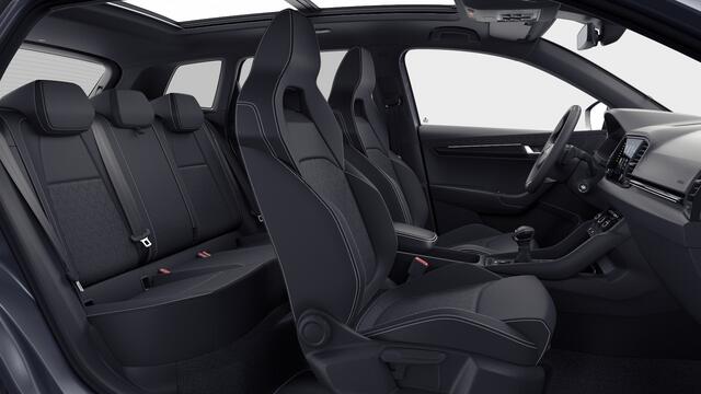 Skoda Karoq 1.5 TSI 150 7DSG Sportline Ultimate | Achteruitrijcamera | Elektrisch bedienbaar panoramisch glazen schuif-/kanteldak | LED interieurverlichting inclusief sfeerverlichting