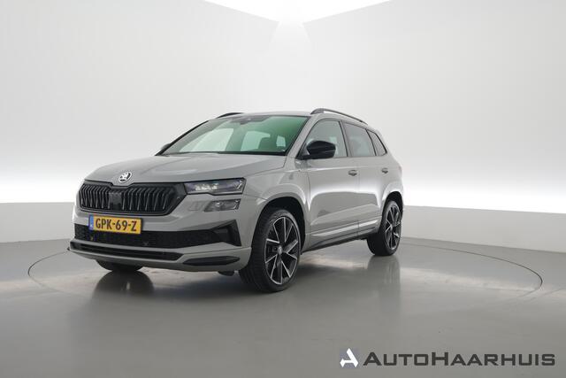 Skoda Karoq 1.5 TSI ACT Sportline | Leder | Elek. Trekhaak | Standkachel | 19'' | Camera | 4x Stoel- Stuurverw. | Apple CarPlay | Digi. Cockpit