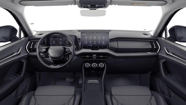 Skoda Kodiaq 1.5 TSI m-HEV Business Edition 7p. | 7 Persoons | Panoramadak | Trekhaak wegklapbaar | Light & view pakket | Winter pakket | Head-up | Leder zwart | Verwarmbare voorruit | Comfort pakket plus | 19 inch lichtmetalen velgen