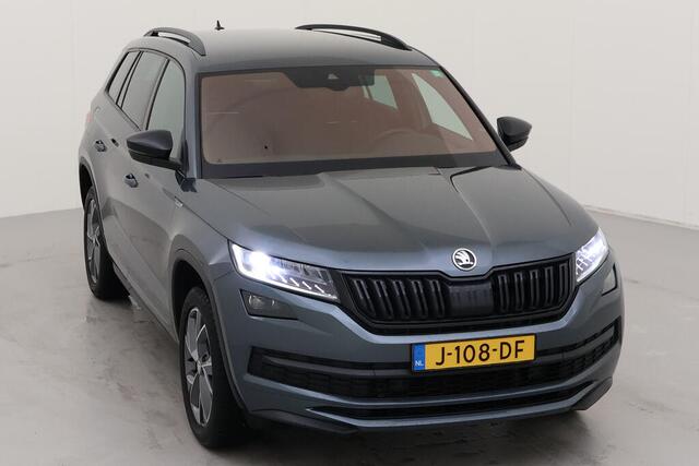 Skoda Kodiaq 1.5 TSI Sportline Business / AUTOMAAT/ TREKHAAK/ CAMERA/ PARK. SENSOREN/ MEMORY SEATS/ LED/ VIRTUAL COCKPIT/ ELEK. ACHTERKLEP/ 19" LMV
