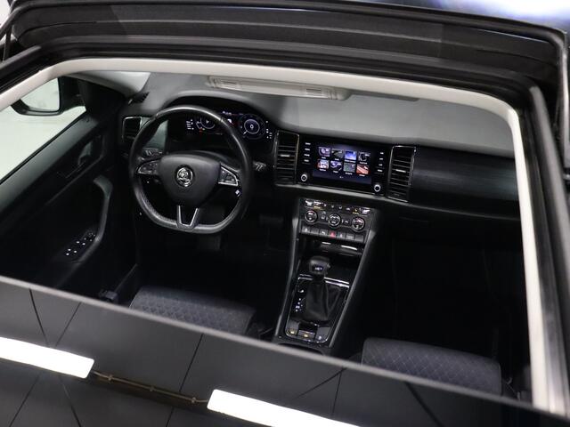 Skoda Kodiaq 1.5 TSI Sport Business [CARPLAY, SCHUIFKANTELDAK, CAMERA, PDC, ADAPTIVE CRUISE CONTROL, CANTON AUDIO, TREKHAAK, DIGITAL DASH, STOELVERWARMING, FLIPPERS,ELEKTRISCHE ACHTERKLEP, HALF LEDER,