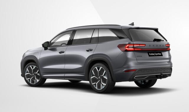Skoda Kodiaq 1.5 TSI PHEV Sportline Business 204pk DSG Automaat, Panoramadak, Adaptive cruise control, Elektrische achterklep, Trekhaak, Achteruitrijcamera, Stoelverwarming, Head-Up display, Full LED matrix koplampen