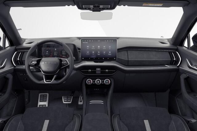 Skoda Kodiaq 1.5 TSI PHEV Sportline Business 204pk DSG Automaat, Panoramadak, Adaptive cruise control, Elektrische achterklep, Trekhaak, Achteruitrijcamera, Stoelverwarming, Head-Up display, Full LED matrix koplampen