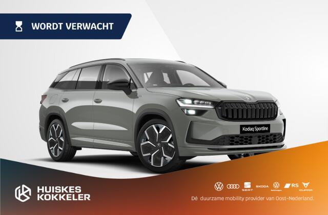 Skoda Kodiaq 1.5 TSI PHEV Sportline Business 204pk DSG Automaat, Panoramadak, Adaptive cruise control, Elektrische achterklep, Trekhaak, Achteruitrijcamera, Stoelverwarming, Head-Up display, Full LED matrix koplampen