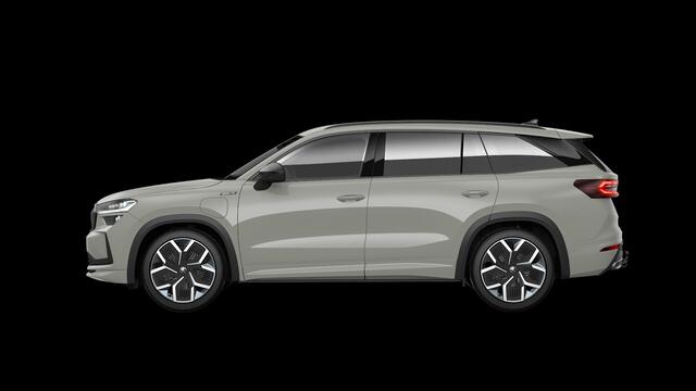 Skoda Kodiaq Sportline Business "Wordt verwacht" 1.5 TSI PHEV 204pk DSG Automaat Trekhaak, Panoramadak, Head up display, Adaptive cruise control, 360 camera, Achteruitrijcamera, Stuurwiel verwarmd