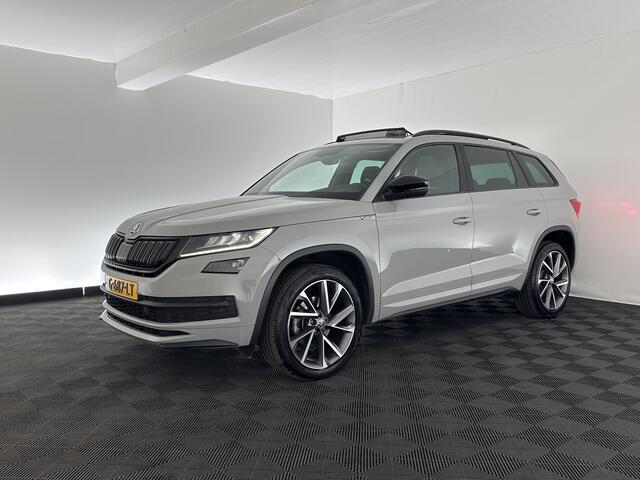 Skoda Kodiaq 1.5 TSI Sportline Business Aut. *PANO | LEATHER-ALCANTARA | FULL-LED | MEMORY-PACK | CANTON-SOUND | CAMERA | KEYLESS | DIGI-COCKPIT | SPORTSEATS | DAB+ | AMBIENT-LIGHT | CARBON | TOWBAR | 20''ALU*