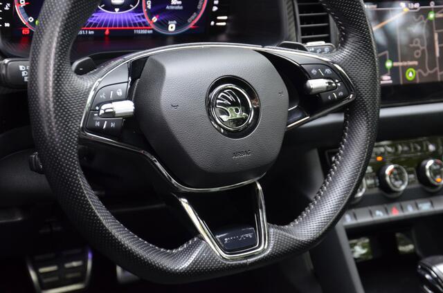Skoda Kodiaq 1.5 TSI Sportline Business 7 Persoons. Navi/Led/Ecc/Pdc/Achteruitrij-camera/Stuur&Stoelverwarming/Half-Leer/Panoramadak/Privacy-Glass/Cruise control adaptief/Elektrisch verstelbare stoelen/Wegklapbare Trekhaak