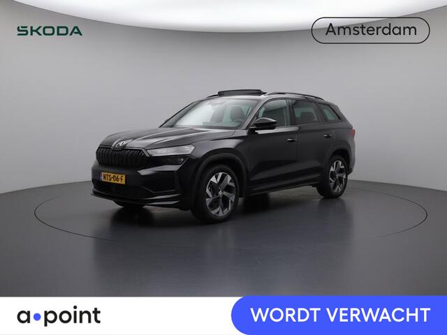 Skoda Kodiaq 1.5 TSI PHEV Sportline Business 204 pk Automaat (DSG) | Verlengde garantie | Panoramadak | Trekhaak (wegklapbaar) | Parkeersensoren | Achteruitrijcamera | Stoelverwarming v/a |