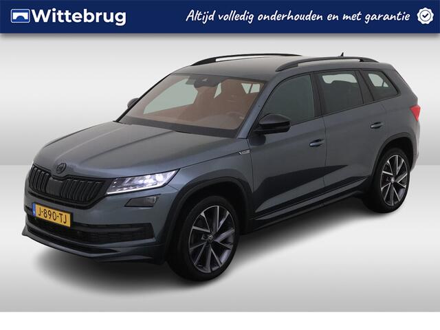 Skoda Kodiaq 1.5 TSI Sportline Business 7p. / AUTOMAAT/ TREKHAAK/ CAMERA/ PARK. SENSOREN/ ADAPT. CUIRSE/ STOELVERWARM./ LED/ VIRTUAL COCKPIT/ GETINT GLAS/ 20" LMV