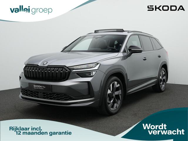 Skoda Kodiaq 1.5 TSI 150 pk DSG MHEV Sportline Business 7p | Panoramadak | Geheugenstoelen | Head-up display | Matrix LED | Rondomzicht camera | Canton | Stuur-/achterbankverwarming