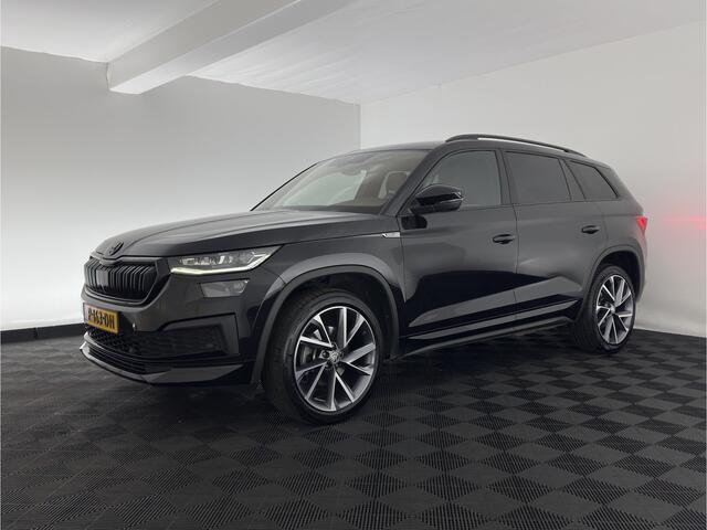 Skoda Kodiaq 1.5 TSI Sportline Business [ 7-Pers. ] (INCL.BTW) Aut. *LEATHER-MICROFIBRE | FULL-LED | ADAPTIVE-CRUISE | MEMORY-PACK | DIGI-COCKPIT | NAVI-FULLMAP | CAMERA | DAB+ | AMBIENT-LIGHT | KEYLESS | CARPLAY | 20''ALU | TOWBAR*