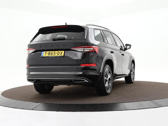 Skoda Kodiaq 1.5 TSI 150pk DSG Sportline Business 7p. · Camera · Elek. Trekhaak · Apple/Android Car Play · Elek. bestuurdersstoel · Elek. Achterklep · Keyless · 19'' Inch · Garantie t/m 04-06-2027 of 100.000km
