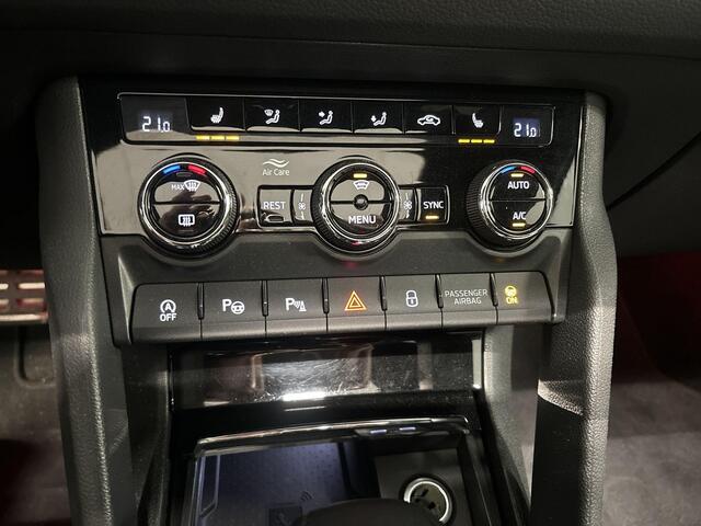 Skoda Kodiaq 1.5 TSI 150pk DSG Sportline 7p. · Panoramadak · Keyless · Camera · Elek. Trekhaak · Apple/Android Car Play · 7. Persoons · 19'' Inch ·