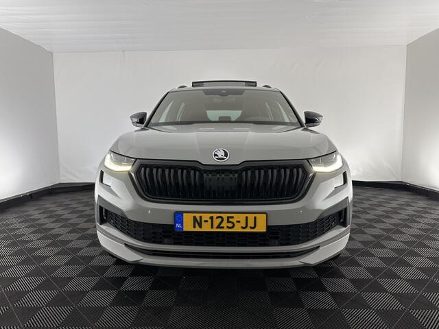 Skoda Kodiaq 1.5 TSI Sportline Business (INCL.BTW) Aut. *PANO | LEATHER-MICROFIBRE | FULL-LED | ADAPTIVE-CRUISE | BLIND-SPOT | MEMORY-PACK | DIGI-COCKPIT | NAVI-FULLMAP | CAMERA | DAB+ | AMBIENT-LIGHT | KEYLESS | CANTON-SOUND | DAB