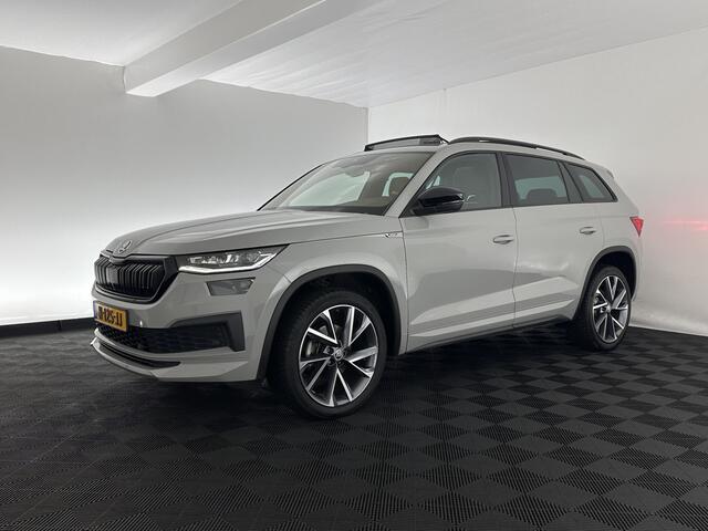Skoda Kodiaq 1.5 TSI Sportline Business (INCL.BTW) Aut. *PANO | LEATHER-MICROFIBRE | FULL-LED | ADAPTIVE-CRUISE | BLIND-SPOT | MEMORY-PACK | DIGI-COCKPIT | NAVI-FULLMAP | CAMERA | DAB+ | AMBIENT-LIGHT | KEYLESS | CANTON-SOUND | DAB