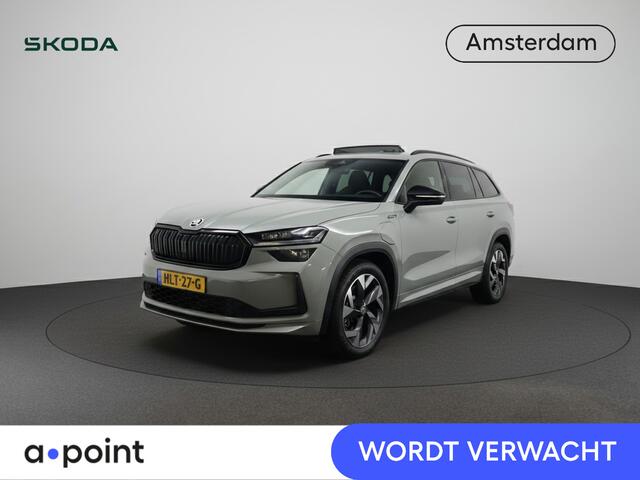 Skoda Kodiaq 1.5 TSI PHEV Sportline Business 204 pk Automaat (DSG) | Verlengde garantie | Navigatie | Panoramadak | Trekhaak (wegklapbaar) | Parkeersensoren | Achteruitrijcamera | Stoelverwarming v/a |