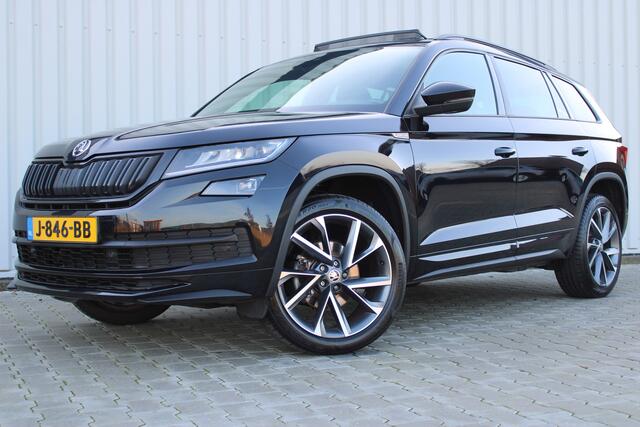 Skoda Kodiaq 1.5 TSI Sportline Business | Incl. 12 maanden garantie | Wegklapbare trekhaak | Apple CarPlay | Canton audio | Adaptive cruise | Stoelverwarming | Achteruitrij camera | Parkeersensoren |