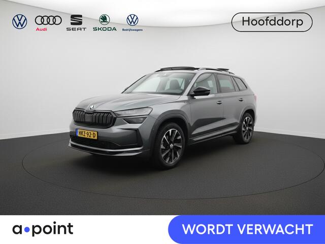 Skoda Kodiaq 1.5 TSI PHEV Sportline Business 204 pk Automaat (DSG) | Verlengde garantie | Navigatie | Panoramadak | Trekhaak (wegklapbaar) | Parkeersensoren | Achteruitrijcamera | Stoelverwarming v/a |