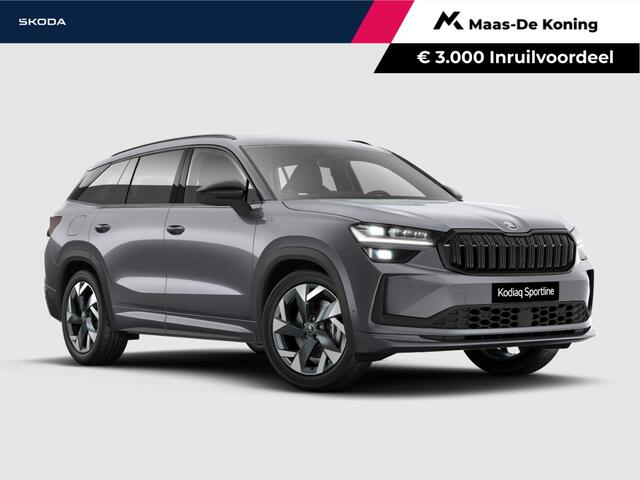 Skoda Kodiaq Sportline Business 1.5 TSI PHEV 150 kW / 204 PK SU V |Graphite Grey | Trekhaak wegklapbaar | 3000,- inruilpremie!!