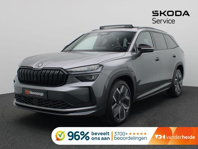 Skoda Kodiaq 1.5 TSI PHEV Sportline Business 204PK DSG Pano-schuifdak, matrix led, trekhaak, Canton sound, adaptive cruise, side assist, stoelverwarming voor, keyless, alarm, 20" lichtmetaal