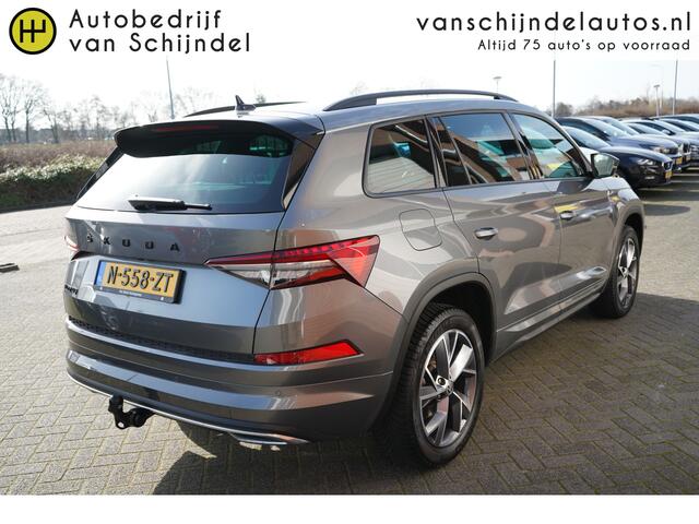 Skoda Kodiaq 1.5 TSI 150PK SPORTINE BUSINESS FACELIFT ORIGINEEL NEDERLANDS FULL LED ELECTR.TREKHAAK DIGITALE COCKPIT STOELVERWARMING V+A STUURVERW. 19INCH ADAPTIEVE CRUISE ANDROID/APPLECARPLAY ENZ...