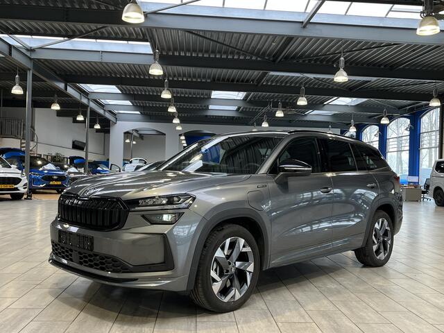 Skoda Kodiaq 1.5 TSI PHEV 204 pk Sportline | Stoelverw. | Stuurverw. | El. a. klep | El. verst. stoel + geh. | LED | 19" | Keyles entry |