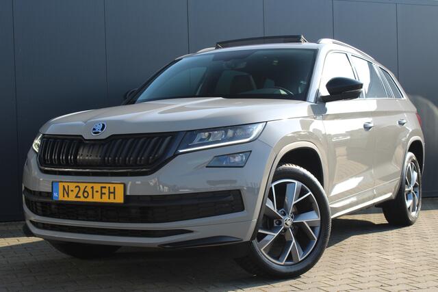 Skoda Kodiaq 1.5 TSI Sportline Business | Incl. 12 maanden garantie | Trekhaak | Schuif/kantel dak | Premium audio | Stoelverwarming | Stuurverwarming | Cruise control | Apple Carplay/Android Auto | Climate control | Bluetooth | Airco | Elektrische achterklep