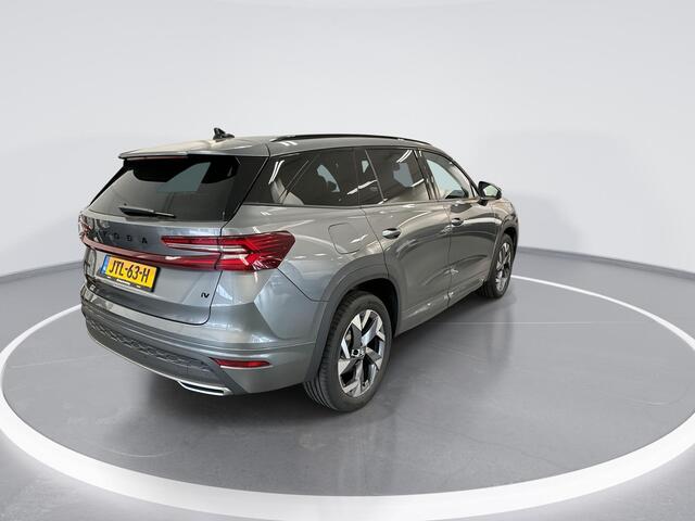 Skoda Kodiaq 1.5 TSI 204pk DSG PHEV Sportline Business · Wegklapbare Trekhaak · Camera · Elek. Bestuurdersstoel · Apple/Android Car Play · 19'' Inch · Garantie t/m 11-01-2030 of 100.000km