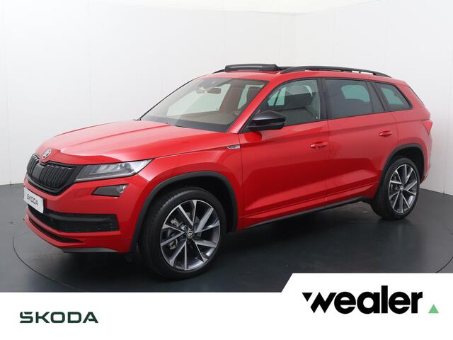 Skoda Kodiaq 1.5 TSI Sportline Business 7p. | 150 PK | Automaat | Trekhaak | Panoramadak | Derde zitrij | Alcantara stoelbekleding| Dodehoek detectie | 20" LM velgen |